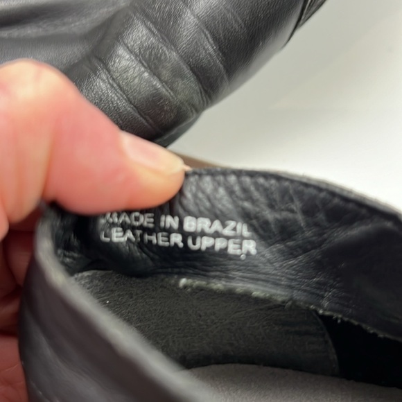 Black Leather Jazz  Dance Shoes size 9 - Picture 6 of 7